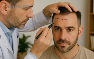 ¿Cómo cambia el diseño de la línea frontal según la edad del paciente?
